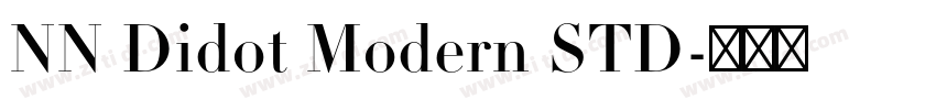NN Didot Modern STD字体转换 NN Didot Modern STD字体转换